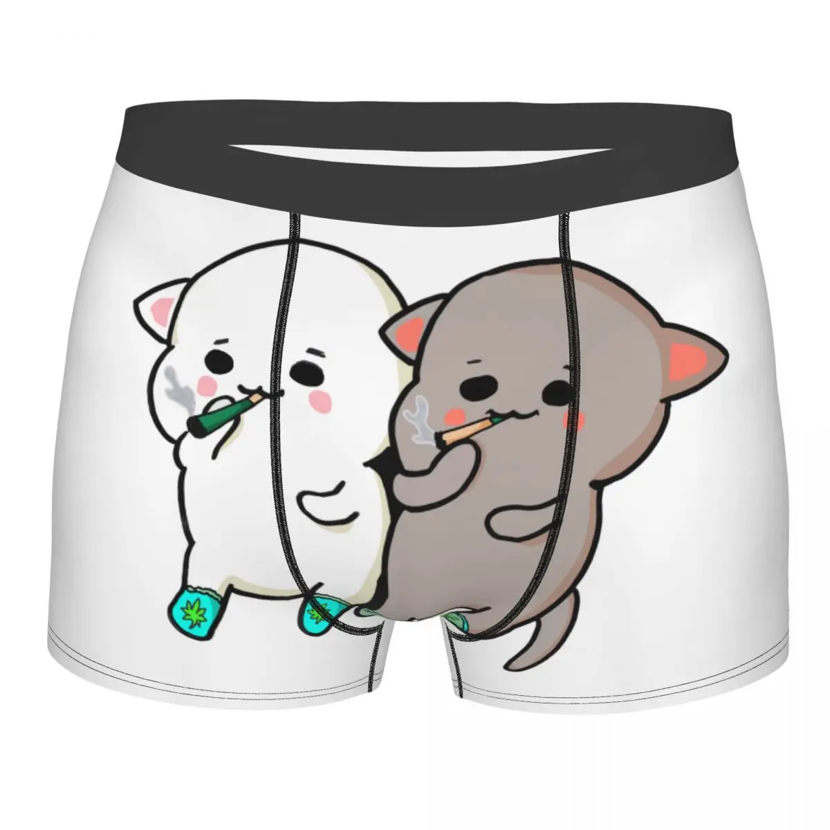 

Оригинальные мужские трусы, персиковые и гомированные, нижнее белье с кошками, боксеры, мягкие шорты, трусы, трусы