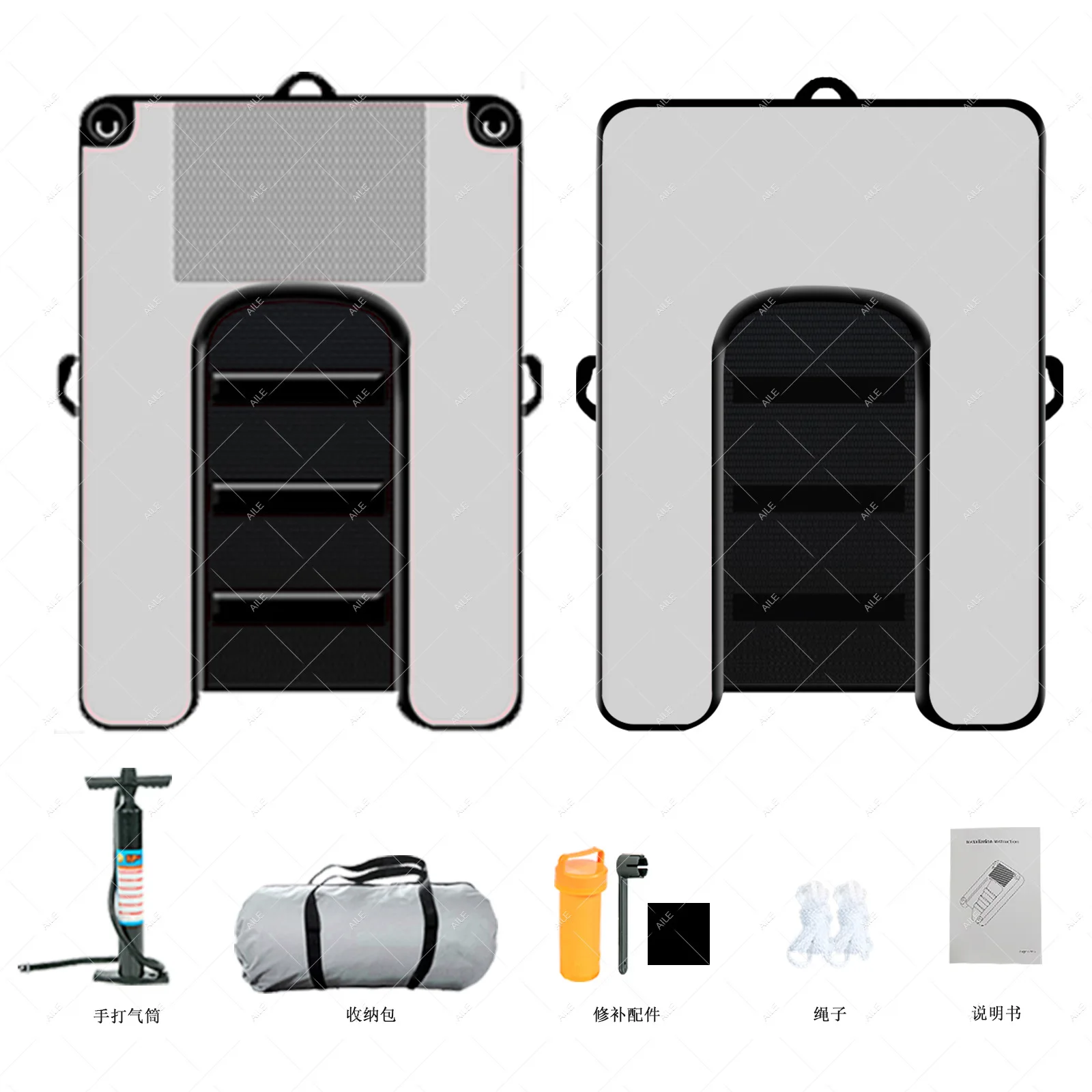 Rampa inflable para perros, escalera de descanso y escalada para piscina, transportines premium para mascotas.