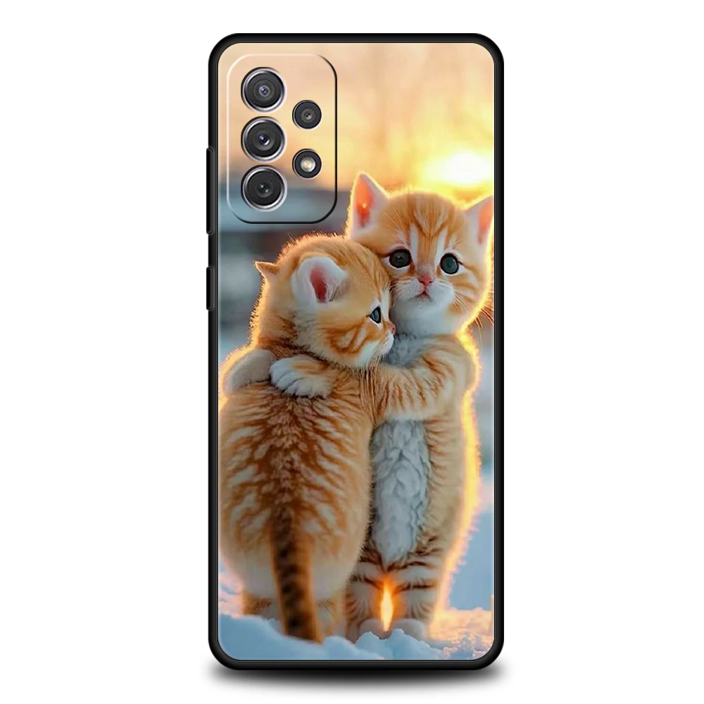 Adorable Kiss Cat Kitten Soft Shell Phone Case