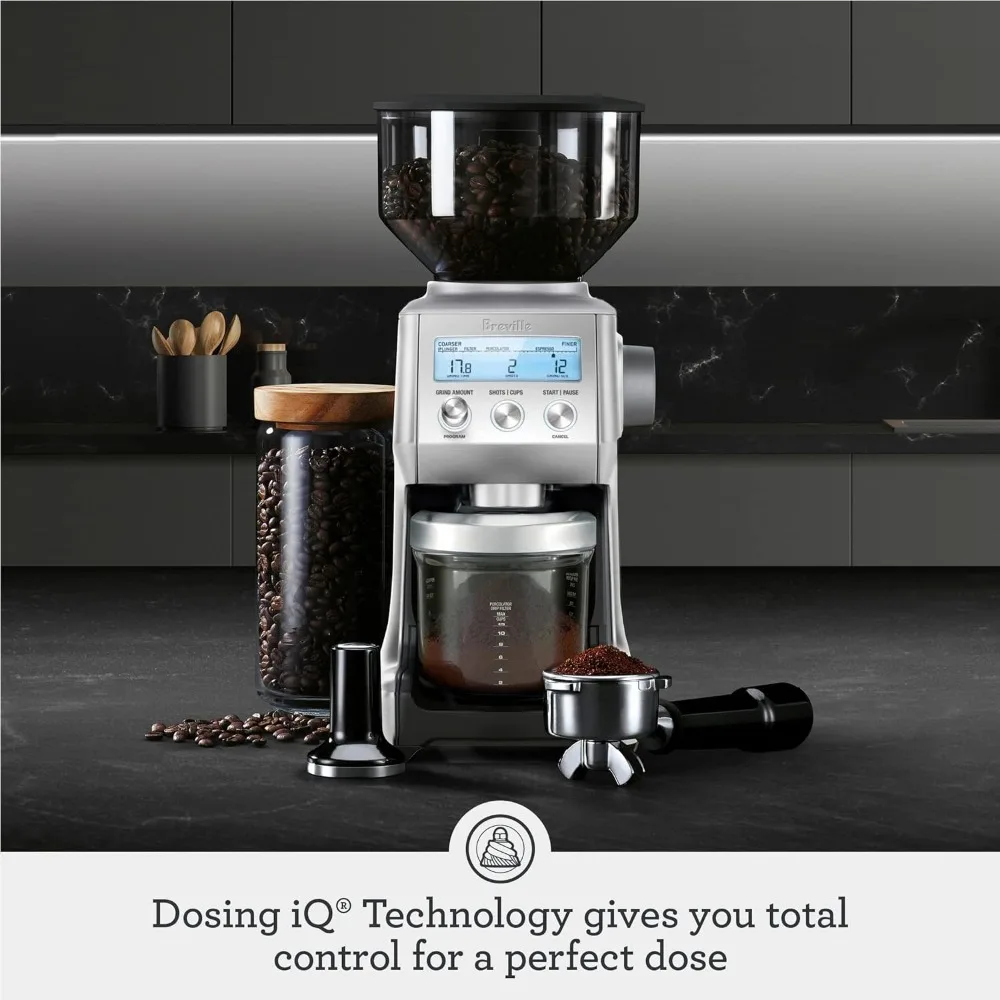 The Smart Pro Coffee Bean Grinder, Brushed Stainless Steel, 2.3