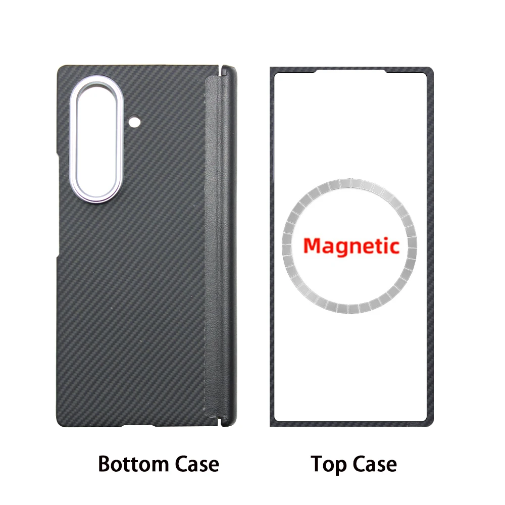 Sleek Carbon Fiber Magnetic Phone Case - Ultra-Thin Aramid Protection
