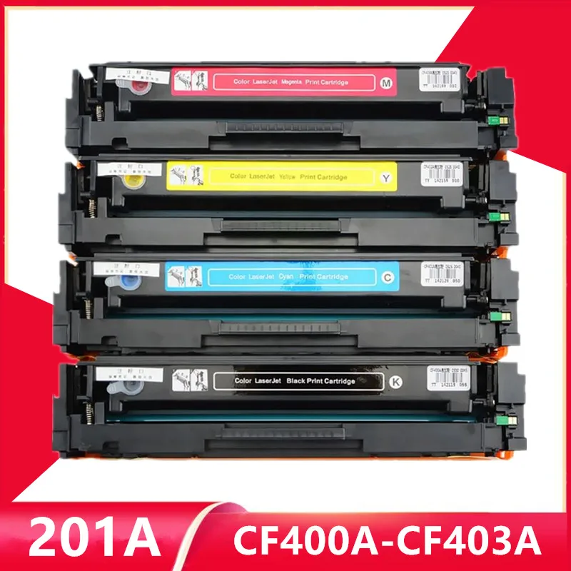 

4Pcs CF400 Compatible 201A CF400A CF401A CF402A CF403A Toner Cartridge For HP Color LJ Pro M252DW M252N M277DW M277N M274N