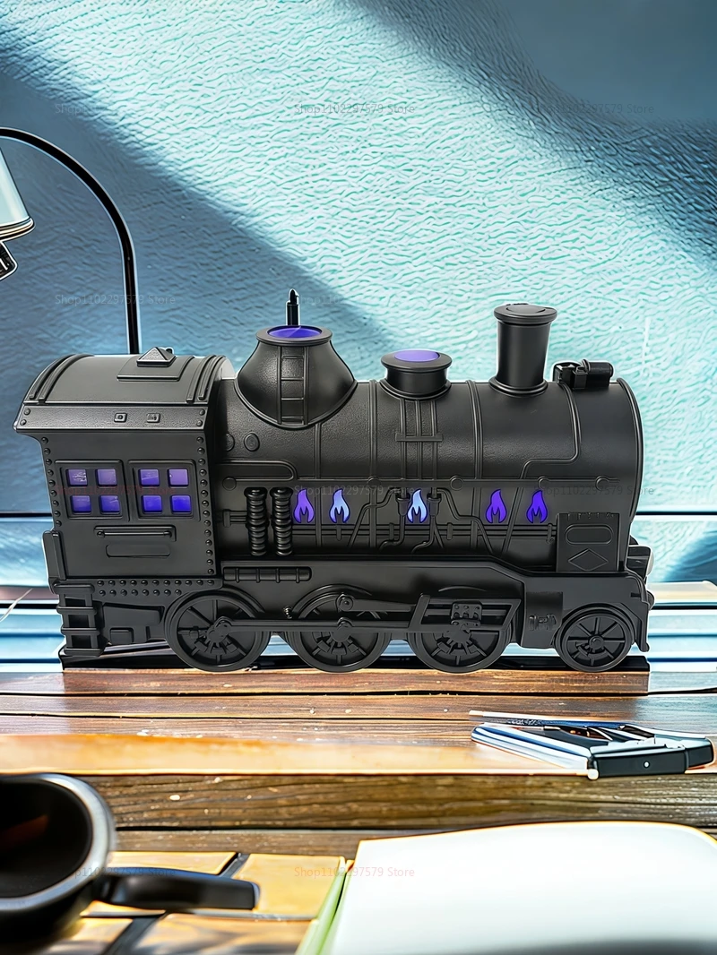 Description Picture 2 of itemNew Train Modeling Mini Air Humidifier With Remote Control Smoke Ring Cool Mist Air Humidifier LED Lamp Aroma Difuser Atomizer