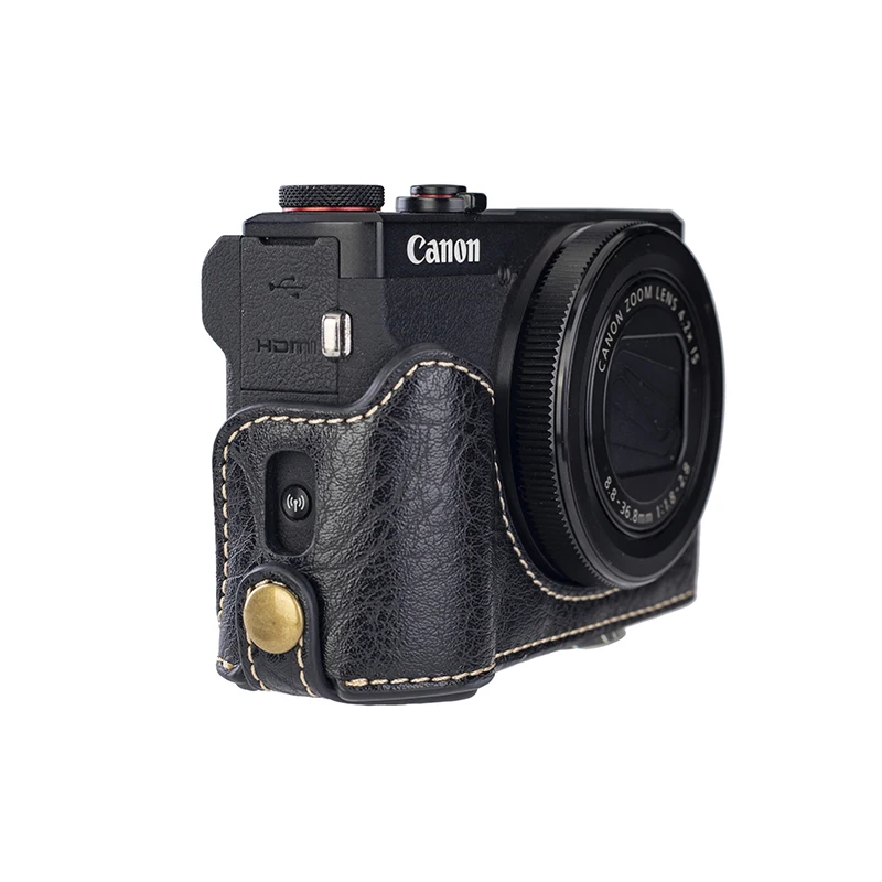 Canon PowerShot G7X 純正レザーケース付 Canon Powershot G7X Mark II Ever Ready Leather Camera Case