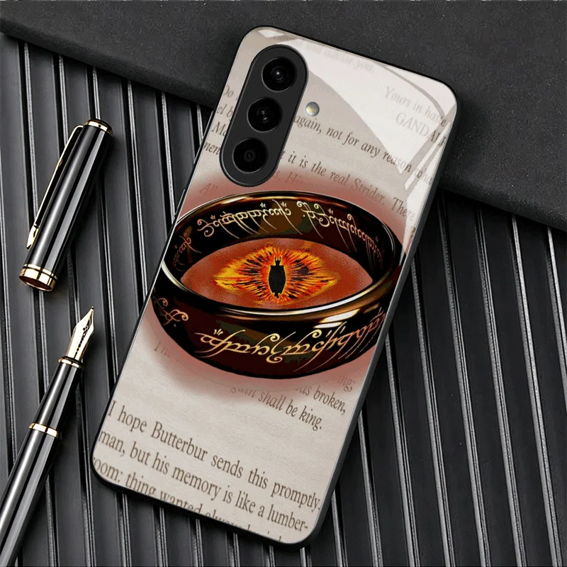 Elegant Lord of the Rings Glass Phone Case