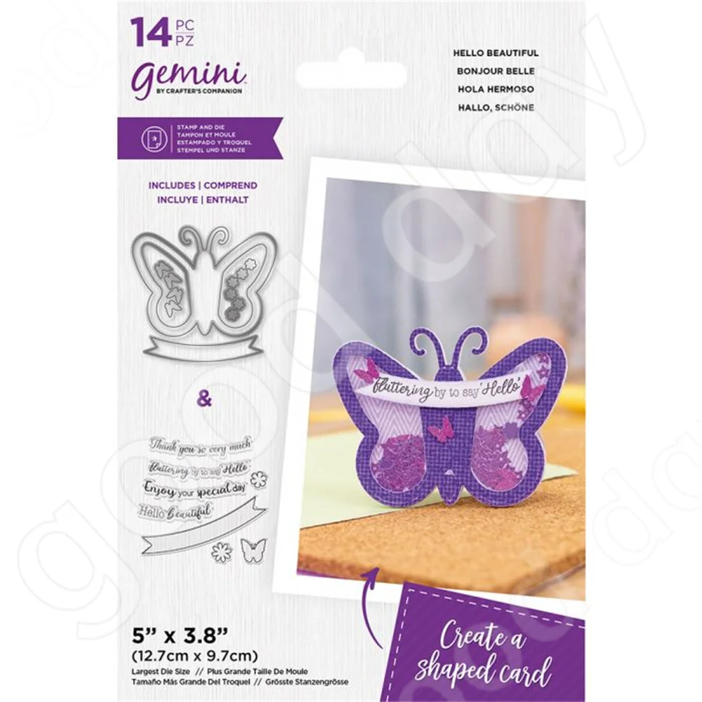 

2022 Arrival New stamps and dies beautiful Butterfly Used for Scrapbook Diary Decoration Embossing Template Diy Greeting Card