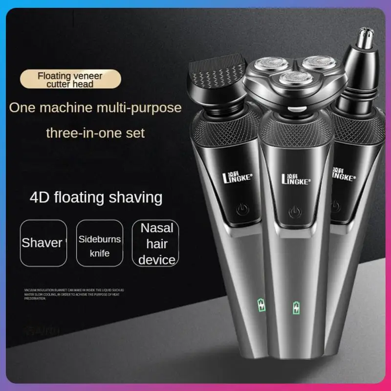 

Shell Process Injection Molding Mens Shaver Efficient Shaving Beard Trimmer One-key Start Razor Mens Electric Shaver