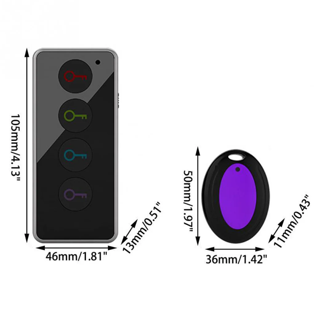 Wireless Key Locator Smart Activity Tracker Anti-Lost Phone Luggage Bag Pet Remote Control Finder