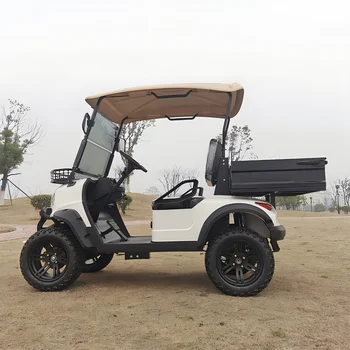 2025 New Product Luxury Heavy duty 2-seater Electric Big Wheel Club Cart Golf Cart  Electric handcart hunting cart