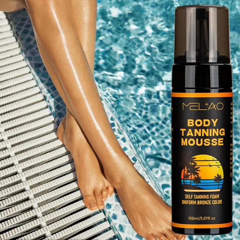 150ml Sunless Tanning Deep Bronze Self Natural Tanner Mousse For Looking And Streak-free Tan Gift For Her Fits All Skin Type