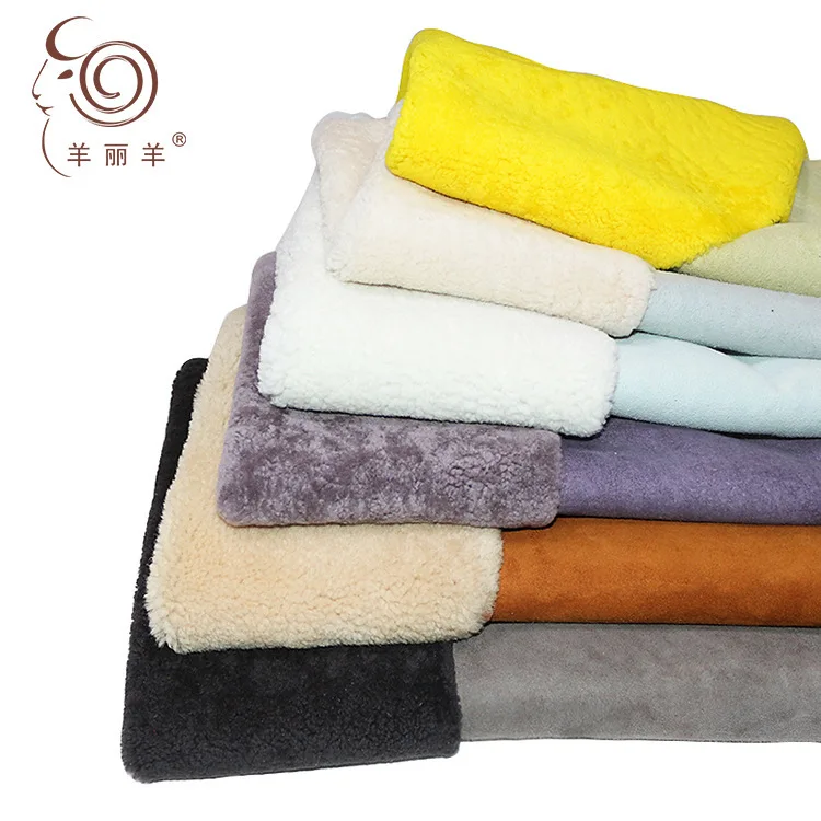 

Manufacturer provides straightly Australia native sheep sheared fur fabric integrated the whole sheep fur leather really lambs