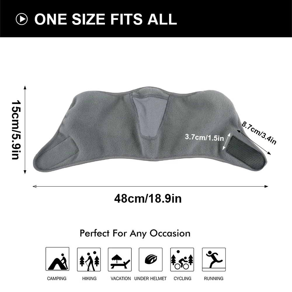 Mode Winter Thermo Fleece Sturmhaube Vollgesichtsmaske Skifahren Hut Bandana Hut Winddicht Snowboard Schals Damen Herren Helm Kappe – Detail 6