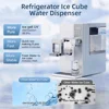 Ice making machine desktop water cooler with ice making function pipeline water distributor compressor cooling electric plastic 2