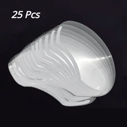 Disposable Clear Face Shields for Makeup and Hairdressing - Pack of 25/50, Ideal for Salons and Personal Care (25Pcs)