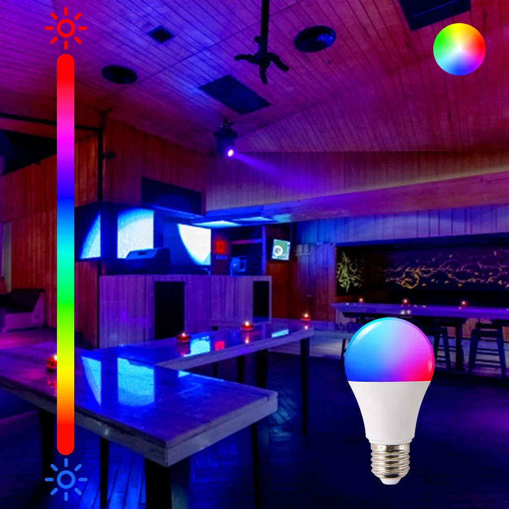 Smart Led Light Bulb Bluetooth Wifi RGB Lamp AC85-265V Remote Group Control Smart Life Spotlight Voice Control Timing Bulb