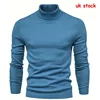 Mens Turtleneck Sweater Winter Warm Knitted Pullover Jumper Casual Thermal Sweater