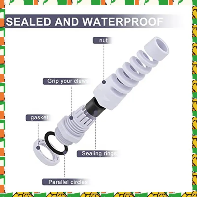 Professional Tool Waterproof Cable Kit Adjustable Cable Gland With Sleeve Plastic Connector Torsion Resistant PG11 M