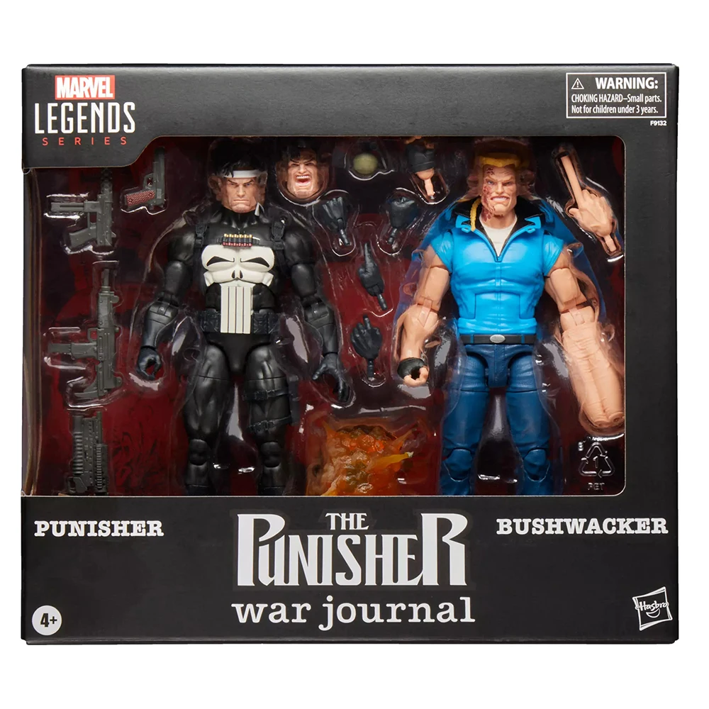 thumbnail image 1 of Original NUEVO Hasbro Marvel Legends Punisher y Bushwacker 2-Pack Set Bonita figura de acción de anime de 15 cm Colección de juguetes, 1 of 5