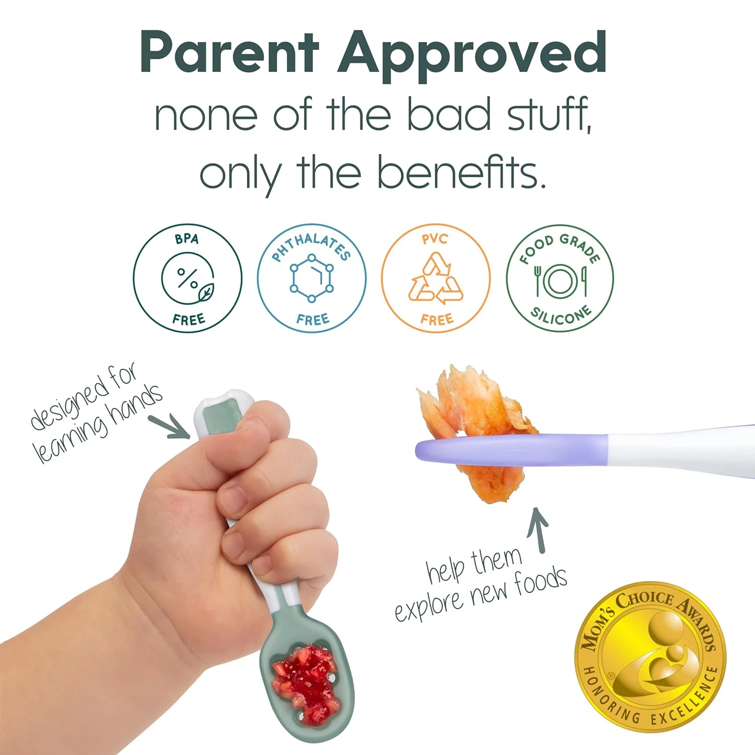 2Pcs Baby Food Feeding Spoon Baby Puree Rice Paste Tableware Dual Function Feeding Tool Set Weaning Spoon silicone feeding set,baby tableware set