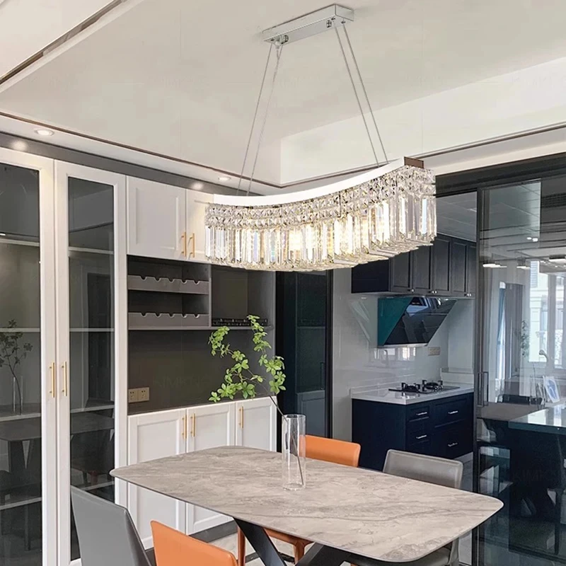 

Modern home decoration crystal chandelier, stair Pendant lamp, living room Pendant lights, interior lighting