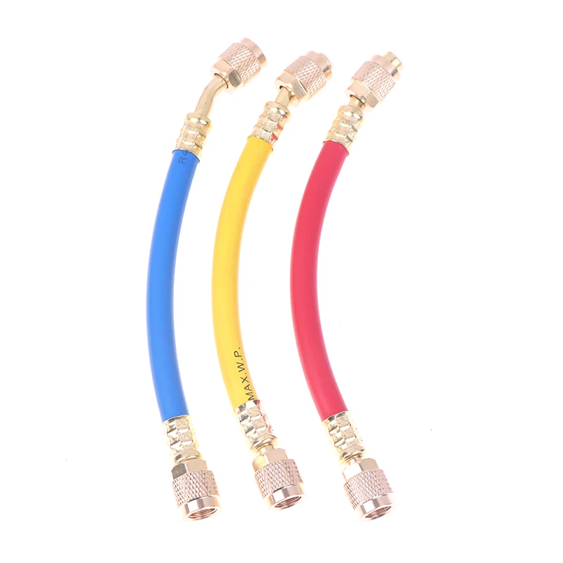 냉매 충전 호스, 1/4인치 SAE, 800?4000 PSI, HVAC 및 냉동 유지보수용