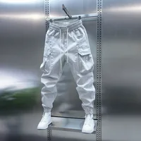 2025 nouveaux hommes Joggers automne pantalons de survêtement printemps cordon pantalons décontractés entraînement course coton pantalons de sport hommes vêtements 4