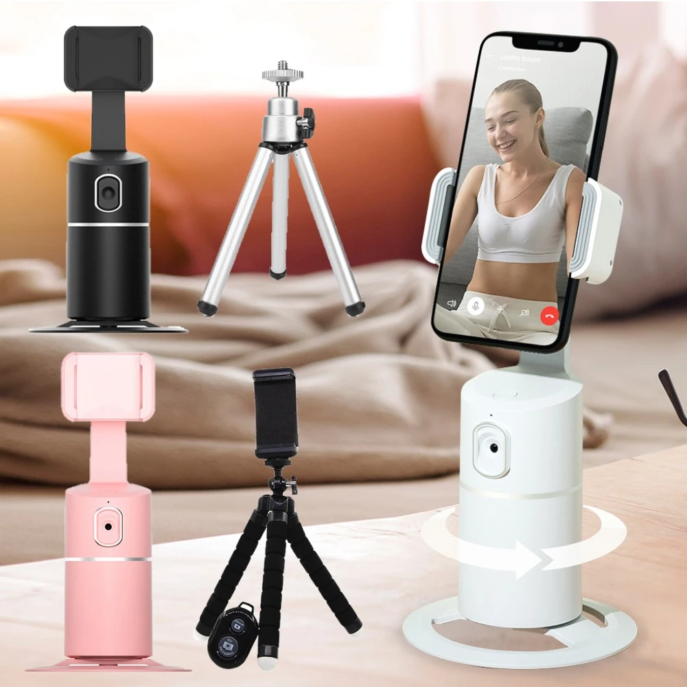 Ai Smart Shooting Selfie Stick 360 Rotation Object Tracking Holder  All-in-one Face Tracking Camera Phone Holder Record Gimbal - Selfie Sticks  - AliExpress