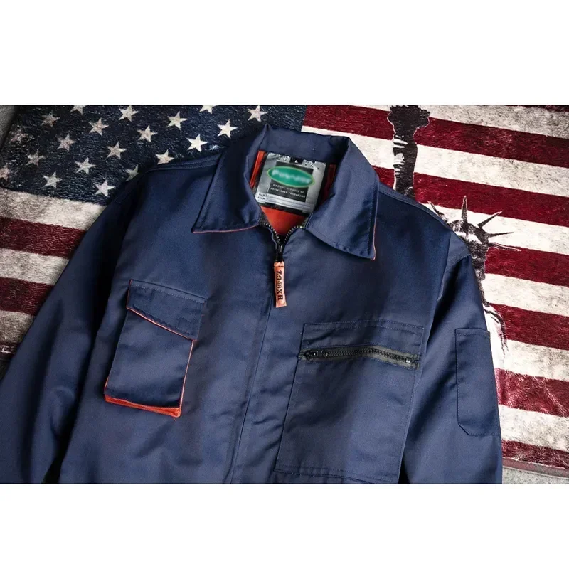 

Welding Workshop Worker Workwear Clothes Size Pants Plus Auto Overall Repairmen Suit Coveralls Car Working Mechanic