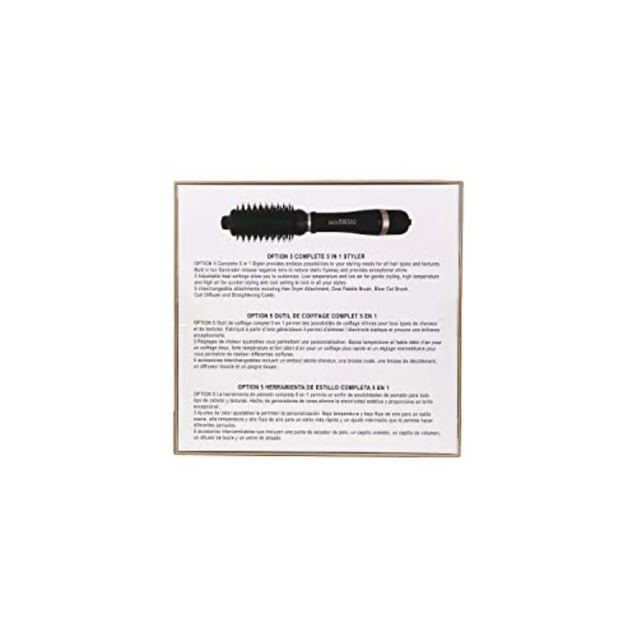 5 in 1 Hair Dryer Brush Kit with Negative Ion Technology for SalonStyle Results: Ideal for Drying Straightening Volumizing Curl