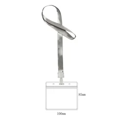 Double - Sided ID Card Holder with Lanyard (PVC   NO.30)