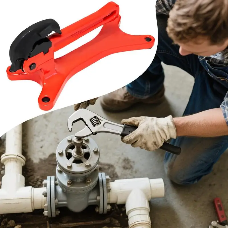 Manuel Pipe Clamps Pipeline Support Solid Base Spring Loaded Jaw s Multifunctional Tool Gear For Valve Maintenance High Altitude