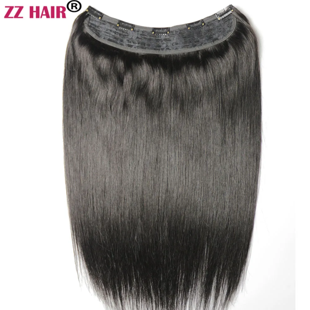 100% Brazilian Human Remy Hair Extensions 16"-24" U-pcs Set 100g-200g Clips in One Piece Natural Straight hair extension