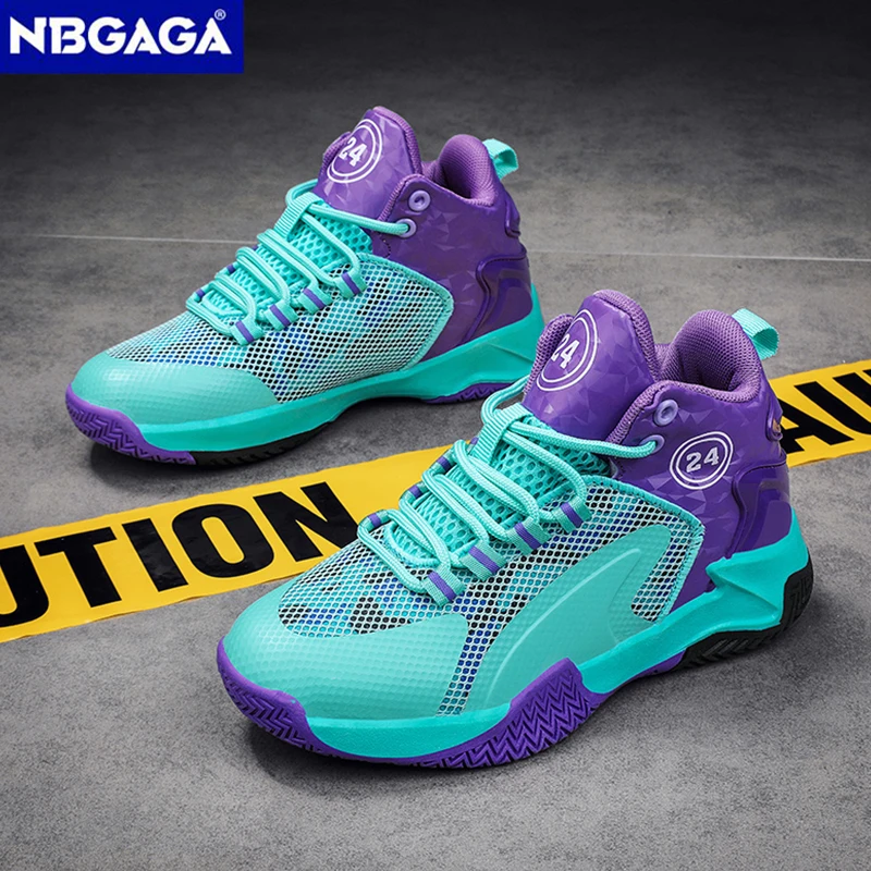 KidsBasketballShoesHighTopBoysSportsShoeChildrensSneakersNon