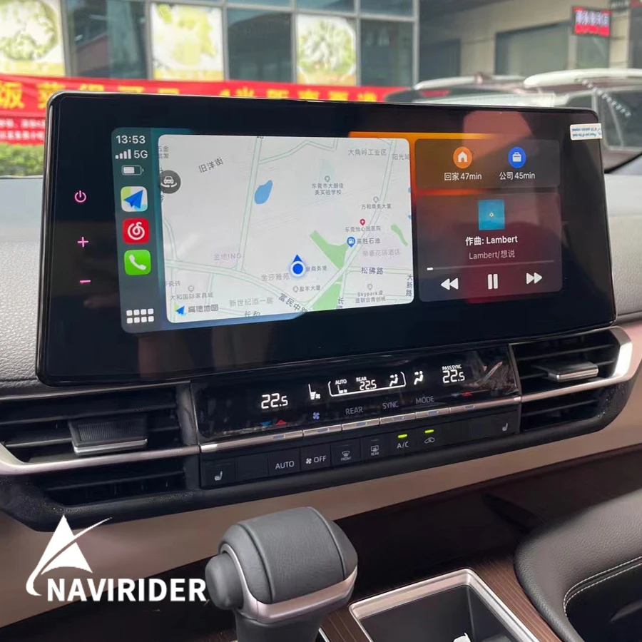 

Автомобильный видеоплеер для Toyota Granvia SIENNA 2022 2021 12,3 дюйма QLED экран Carplay Android 13 8G + 256G 4G LTE GPS WIFI головное устройство