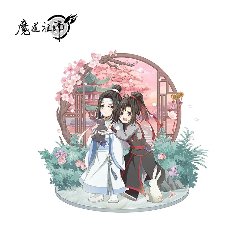 

Mo Dao Zu Shi Wei Wuxian Lan Wangji Childish Chasing Rabbit Genuine Anime Acrylic Standing Piate Badges Fashion Boys Girls Gift