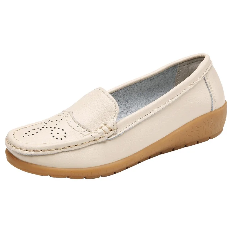 Women's Shoes Slip On Loafers For Sound Flats Shoes Hollow Out Bottom Non Slip Casual Sandal Flat Shoes For Maternity Shoes