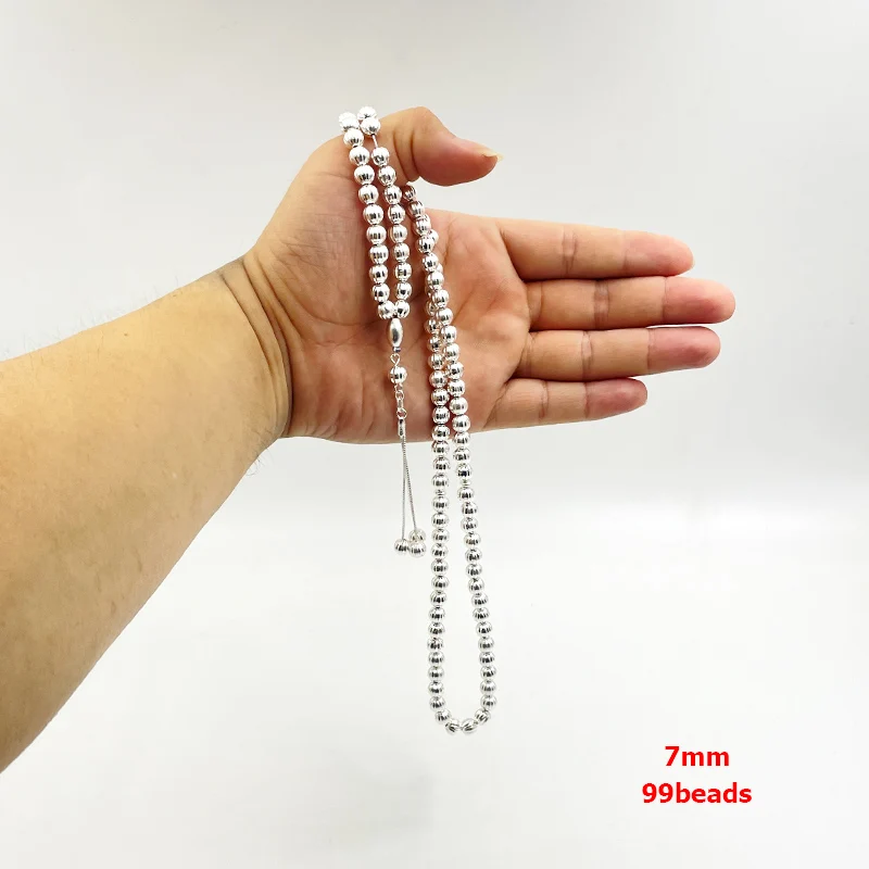 99 beads 100% Real 925 sterling silver Tasbih 925 pure silver