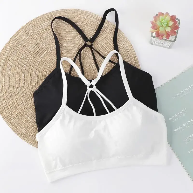 All-In-One Crop Top Women I-Word Undershirt Summer Cheap Tops Sleeveless Bralette Inner Slimming Women's Tube Top Short Section