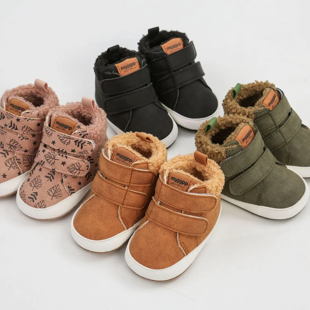 Scarpe Da Bambino Boy Girl Winter Warm Infant Snow Boots Antiscivolo Soft Bottom Shoe Sneakers Neonato Toddler Warming First Walkers