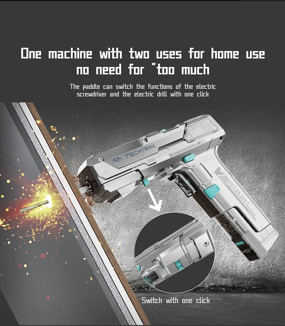 Mechtron TL-G007S Cyberpunk Hammer Drill