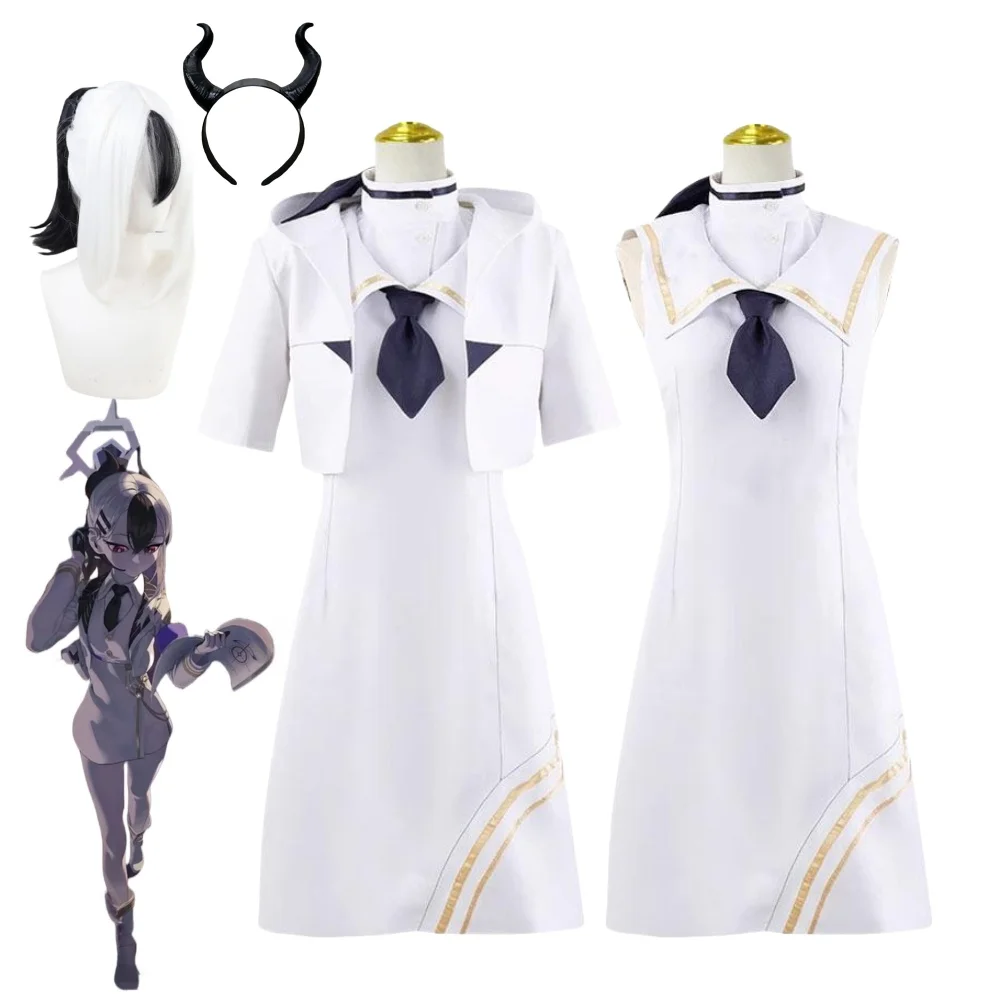 

Onikata Kayoko Cosplay Game Blue Archive Project MX Costume Wig Anime The Animation JK Sailor Suit Halloween Party Set