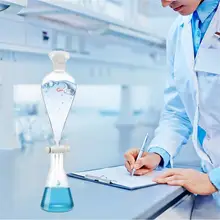 

Durable Separatory Funnel Pear Shape Laboratory Borosilicate Glass Distiller