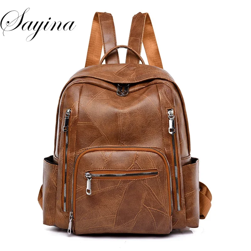 

2023 New Brand Designer Backpacks Women High Quality Leather School Bags for Girls Travel Backpack Lides Shoulder Bag Sac