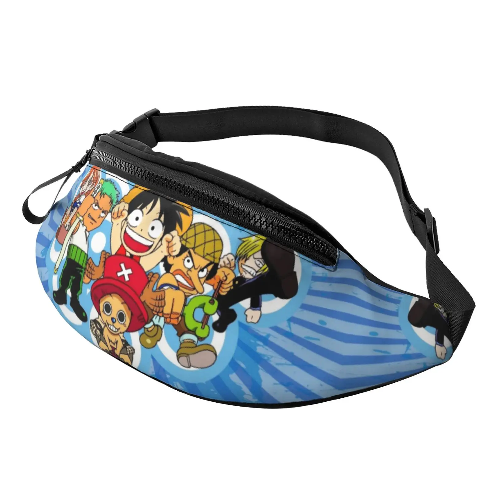 

Anime Pirate Luffy Fanny Pack Waist Bag Backpack Women Men Polyester Unisex Casual One Size School Bags Travel Bag for Women