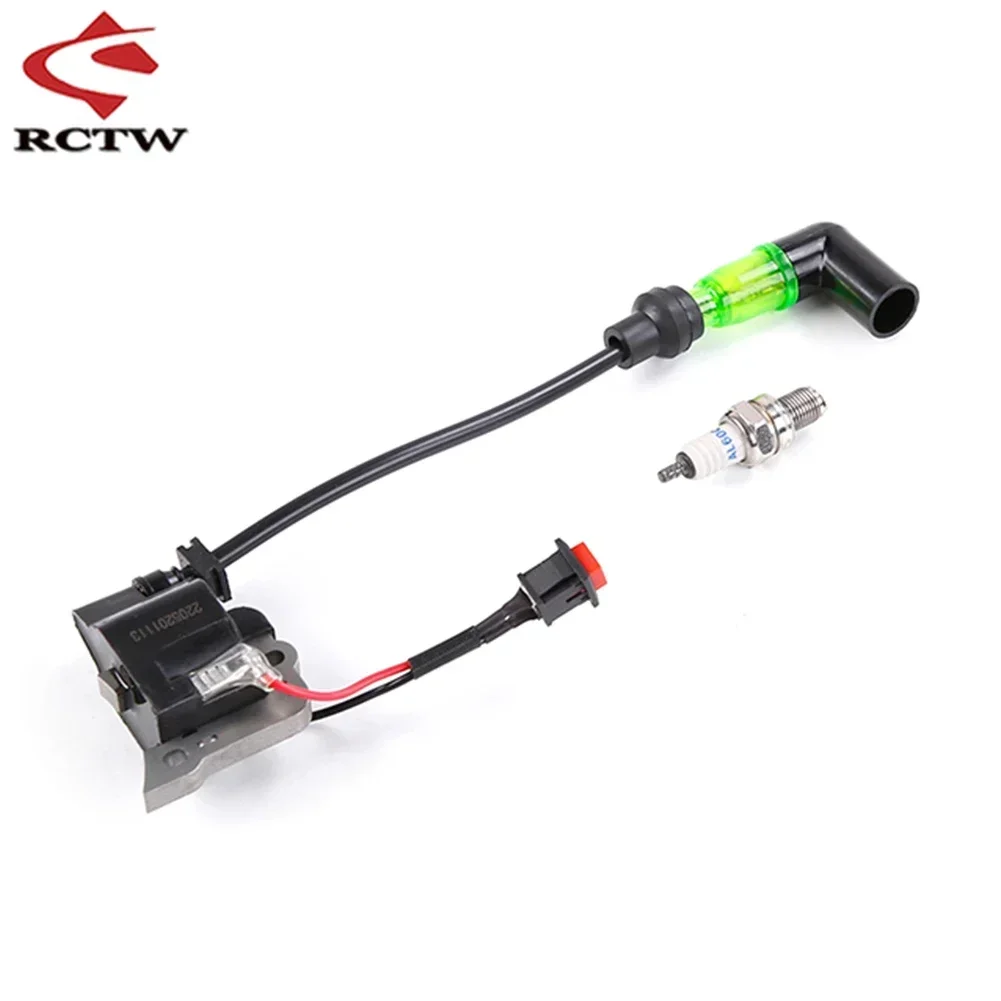 

23CC-71CC Engine HD Flashing Ignition Coil/Spark Plug Set for 1/5 Rc Car Hpi Rofun Km Rovan Baja LT FG QL DDT GoPed Redcat Parts