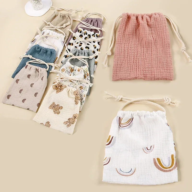 Printed Flower Mommy Bag Baby Diaper Bag Cotton Nappy String Pocket Stroller Carry Pack Travel Outdoor Diaper Storage for diaper bag,maternity bag