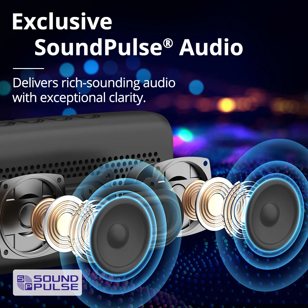 US $21.99 - 25.29 Tronsmart Trip Bluetooth 5.3 Speaker Dual-Driver Portable Speaker without lag with 20 Hours Playtime,IPX7 Waterproof for Outdoor