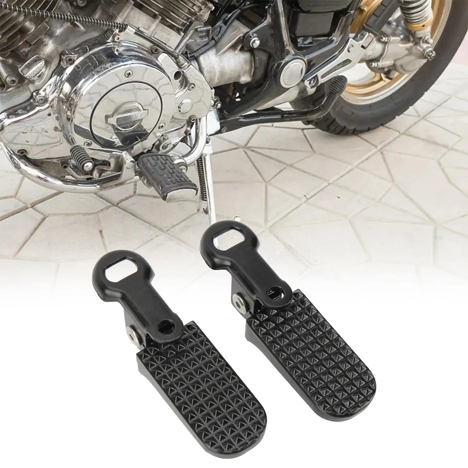 Bike Rear Pedals Foot Pedal Rear Seat Footrest Anti Slip Bicycle Foot Pegs