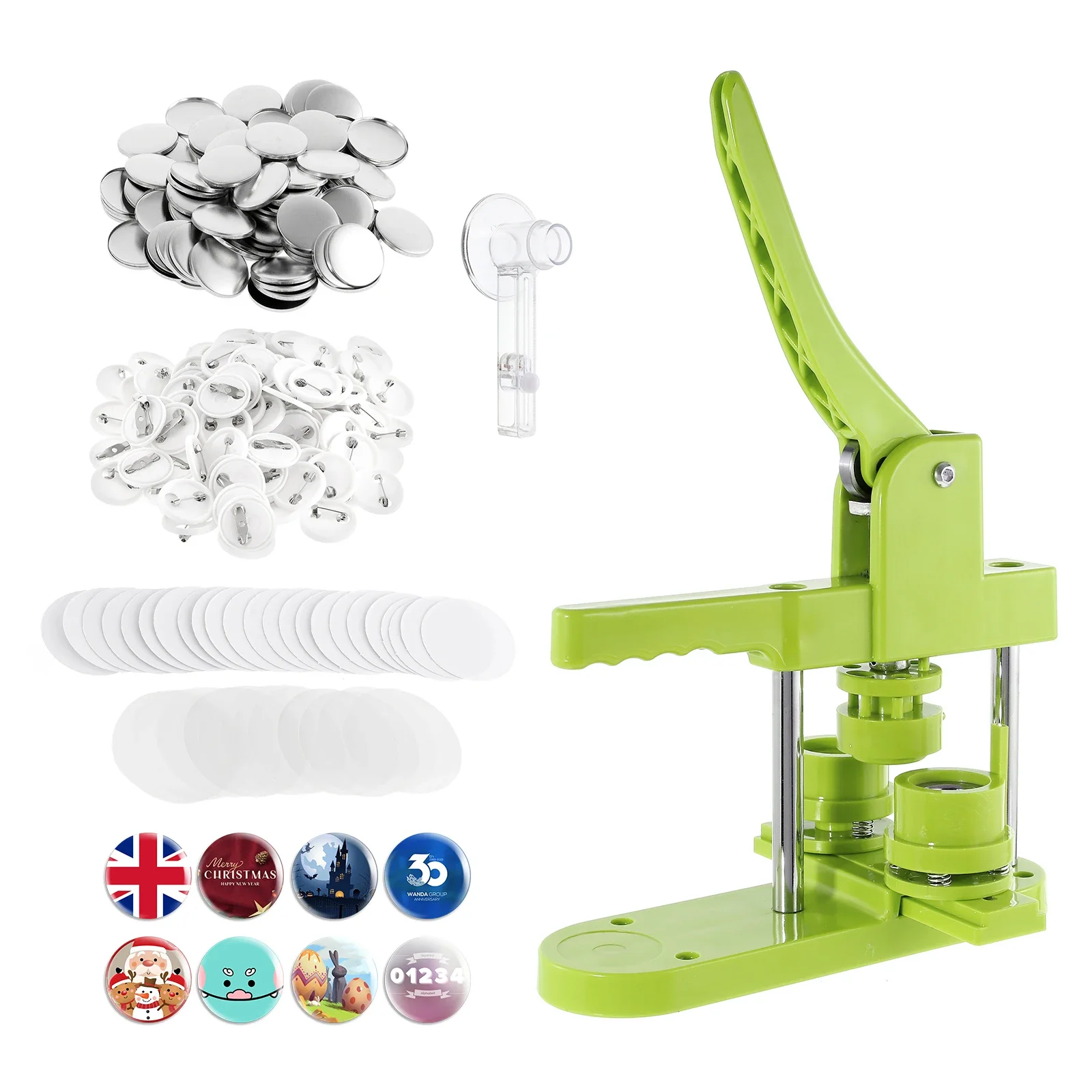 Badge Parts Button Making Supplies Badge Pin 25mm 44mm 58mm Button Badge Maker Machine DIY Pin Press with Parts Circle Cutter