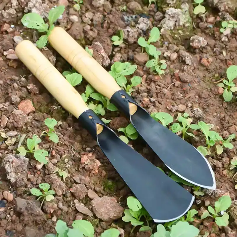 Stainless Steel Gardening Shovel Flower Planting Shovel Garden Wooden Handle Home garden tools Small Home Spade